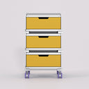 Triple Drawer Tower in Yellow
