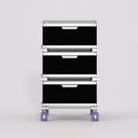 Triple Drawer Tower in Black