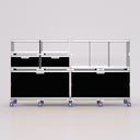 Four Module Open Storage System in Black