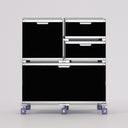 Double Tall Cabinet Configuration in Black