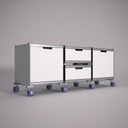 Three Module Low Sideboard