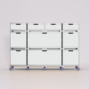 Four Module Storage Wall in White