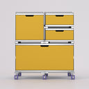 Double Tall Cabinet Configuration in Yellow
